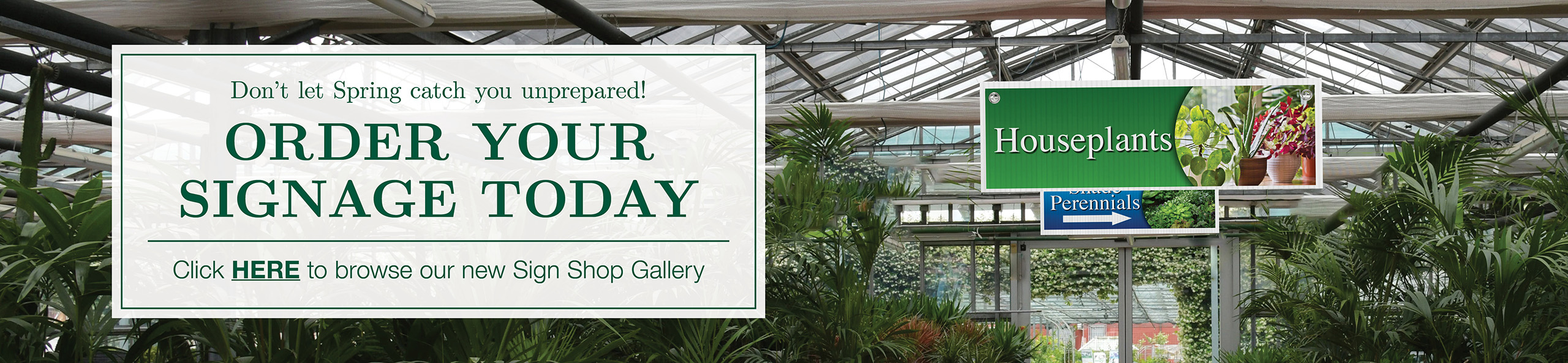 Sign Shop Spring Banner